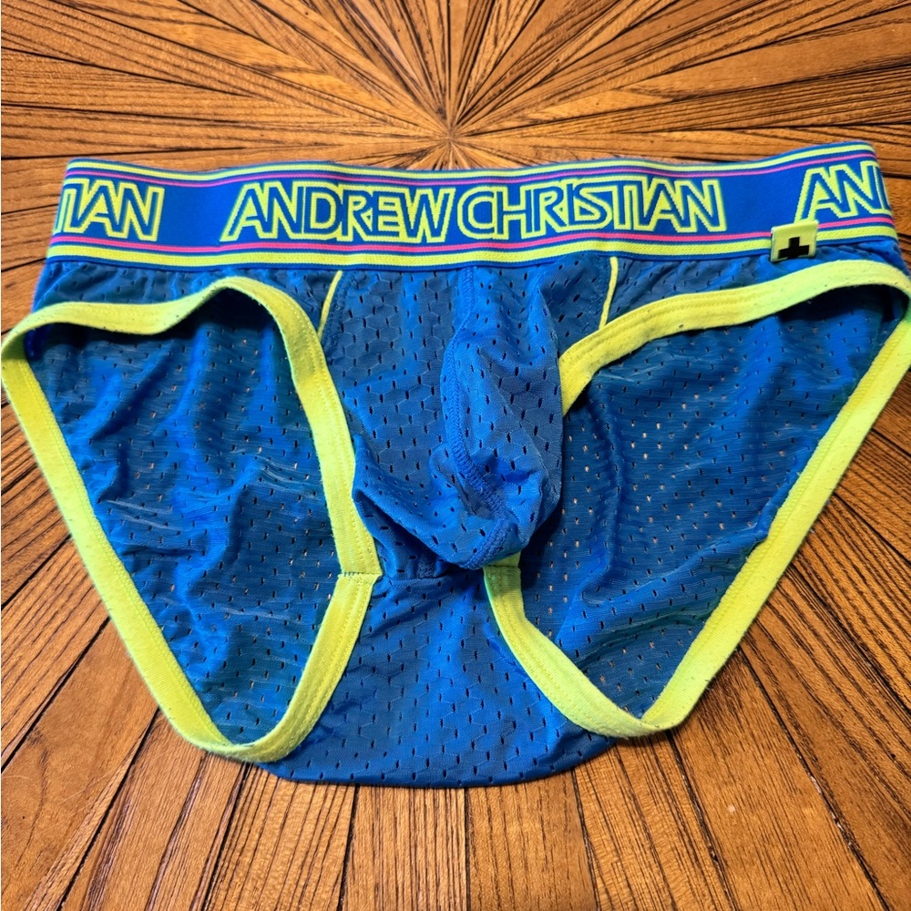 Andrew Christian Blue Men's Mesh Underwear